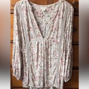 Torrid Festi Floral V-Neck Tunic